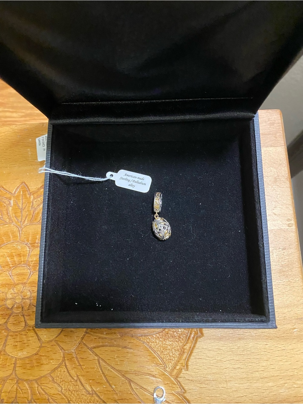 Gems en Vogue Egg 🥚Charm in Sterling Silver with 14k Accents
